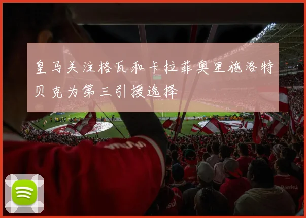 皇马关注格瓦和卡拉菲奥里施洛特贝克为第三引援选择